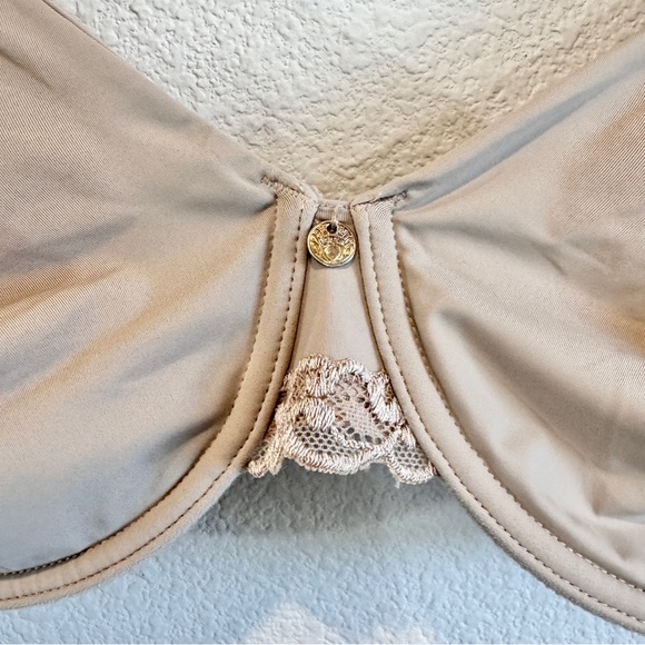 Natori Pure Luxe Full Fit Contour Bra Nude Beige Underwire T-Shirt 36DDD - Picture 4 of 9